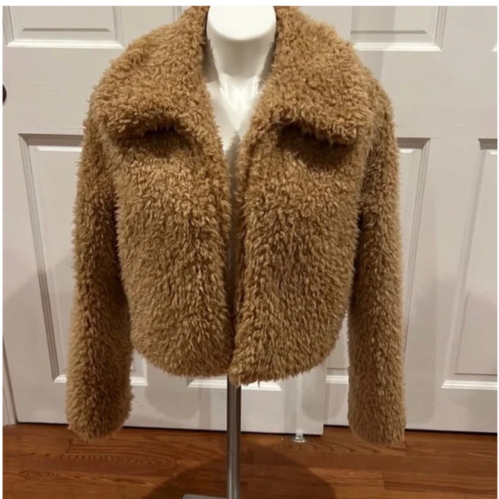 Cotton Candy Cozy Tan Teddy Jacket